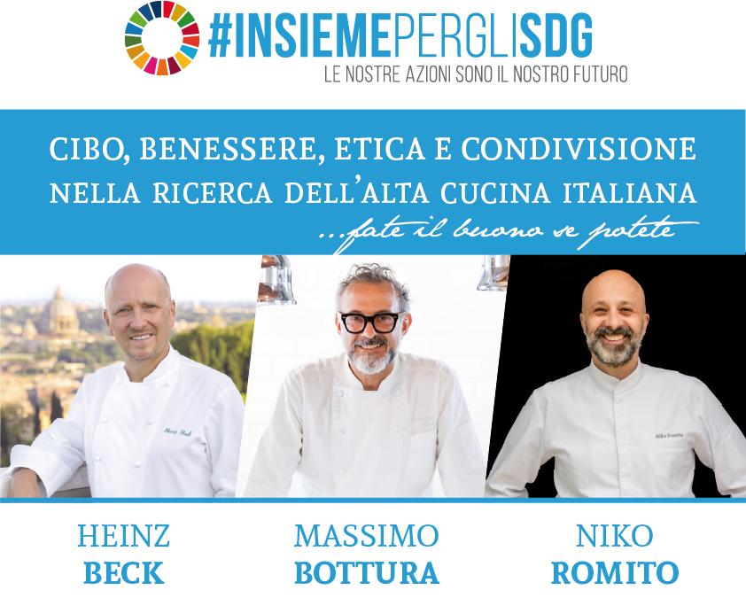 Tre chef internazionali insieme per parlare di “buona” alimentazione