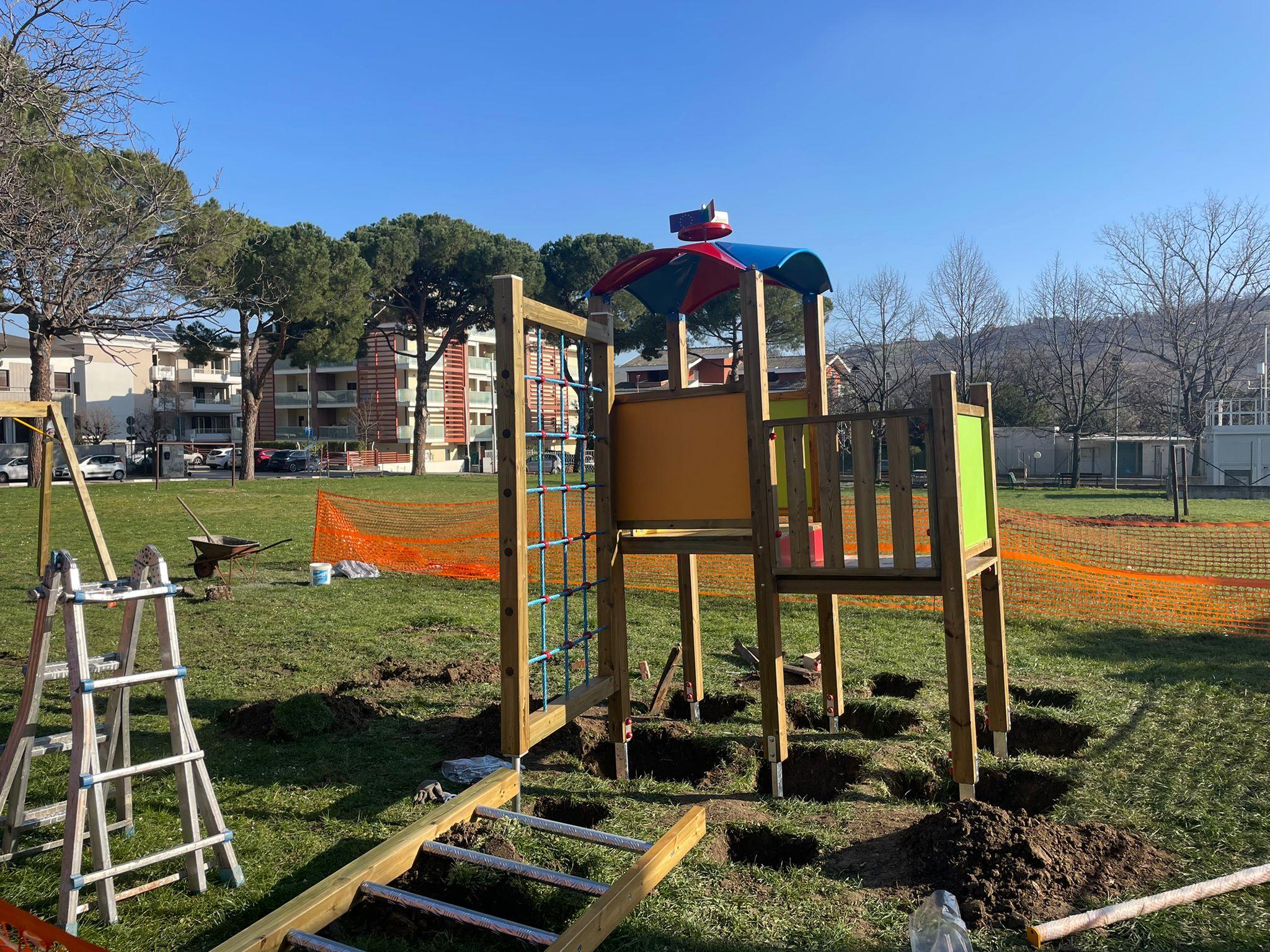 Nuovi giochi al parco della Gammarana