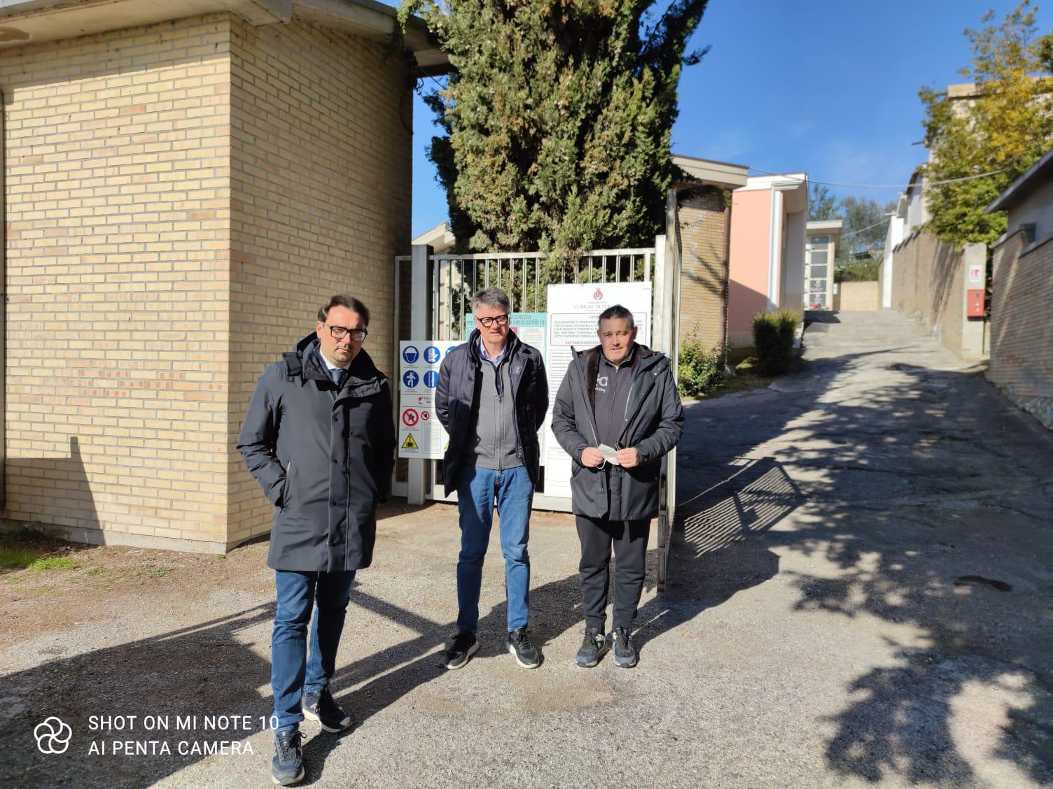 Lavori al cimitero di Forcella