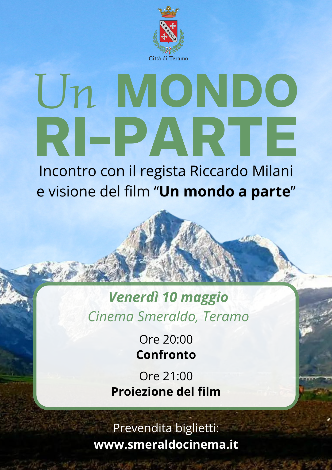 Venerdì 10 maggio, allo Smeraldo, la proiezione del film “Un mondo a parte”, alla presenza del regista Riccardo Milani