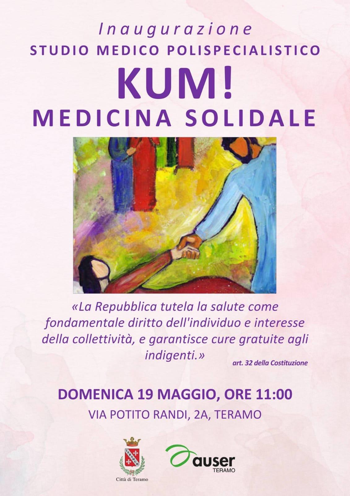 Domenica  19 maggio l’inaugurazione dell’ambulatorio polispecialistico di medicina solidale