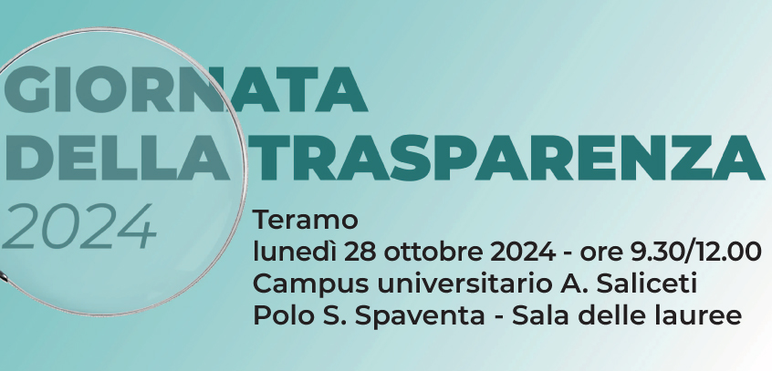 Giornata della Trasparenza, lunedì 28 ottobre convegno organizzato da Comune, Università e Camera di Commercio